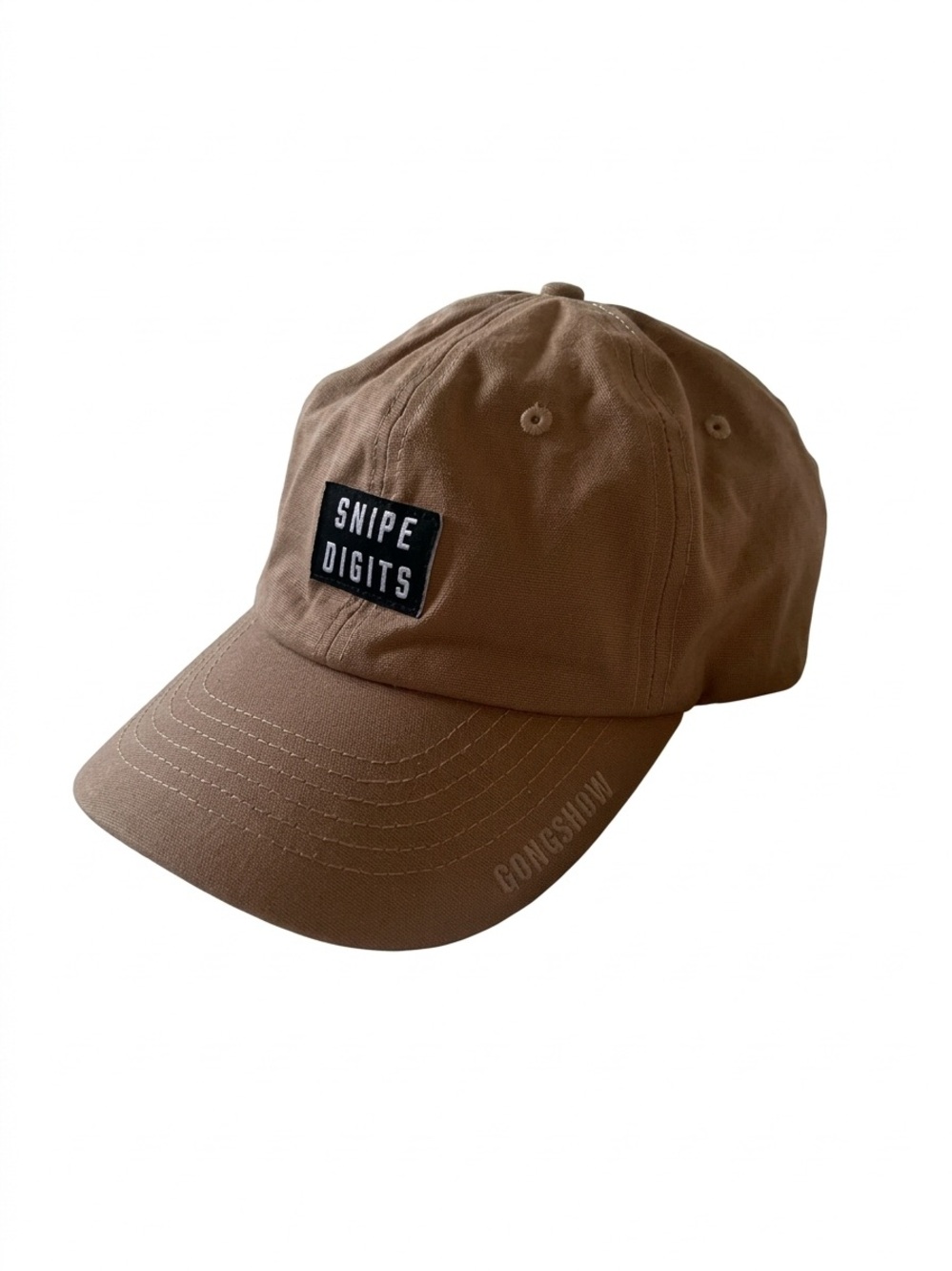 GONGSHOW "Snipe Digits" Brown camel Adjustable Dad Hat Cap - MINT Condition